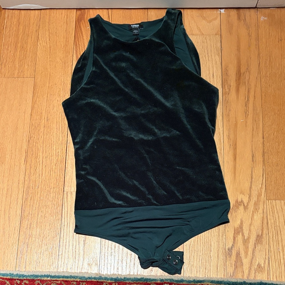 Elegant Black Velvet Shapewear Bodysuit